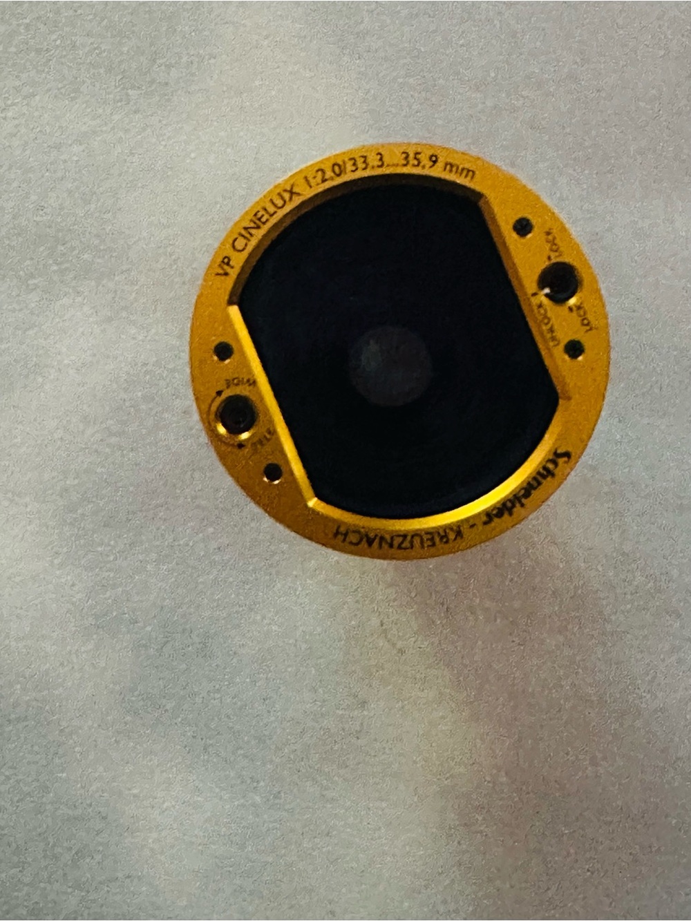 Schneider Yellow VP Cinelux Camera Lens Adapter